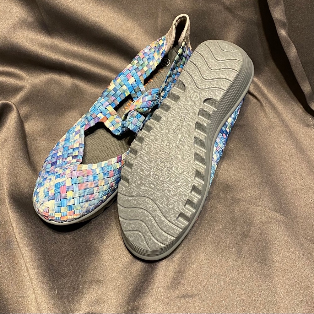 - Bernie Mev Blue & Grey Wedges NIB - Picture 3 of 5